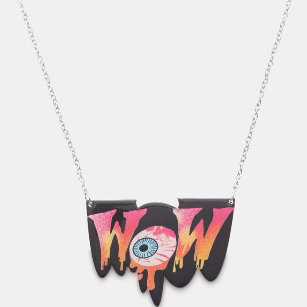 👁 Awesome Eyeball Pop Art Melting Wow Necklace 👁